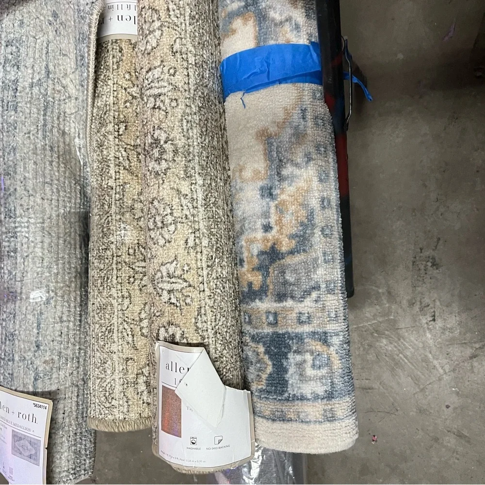 Vintage Style Distressed Area Rug
